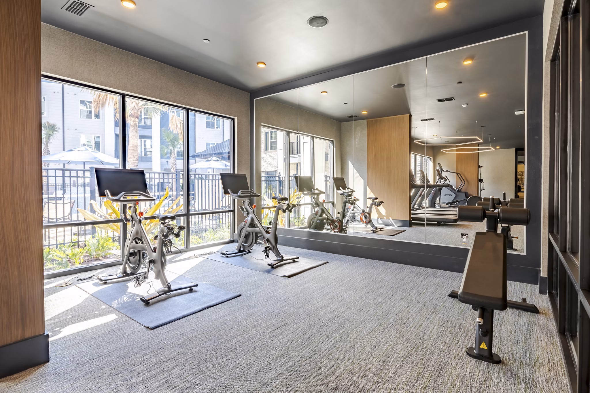 fitness center at V by Alta Apartments