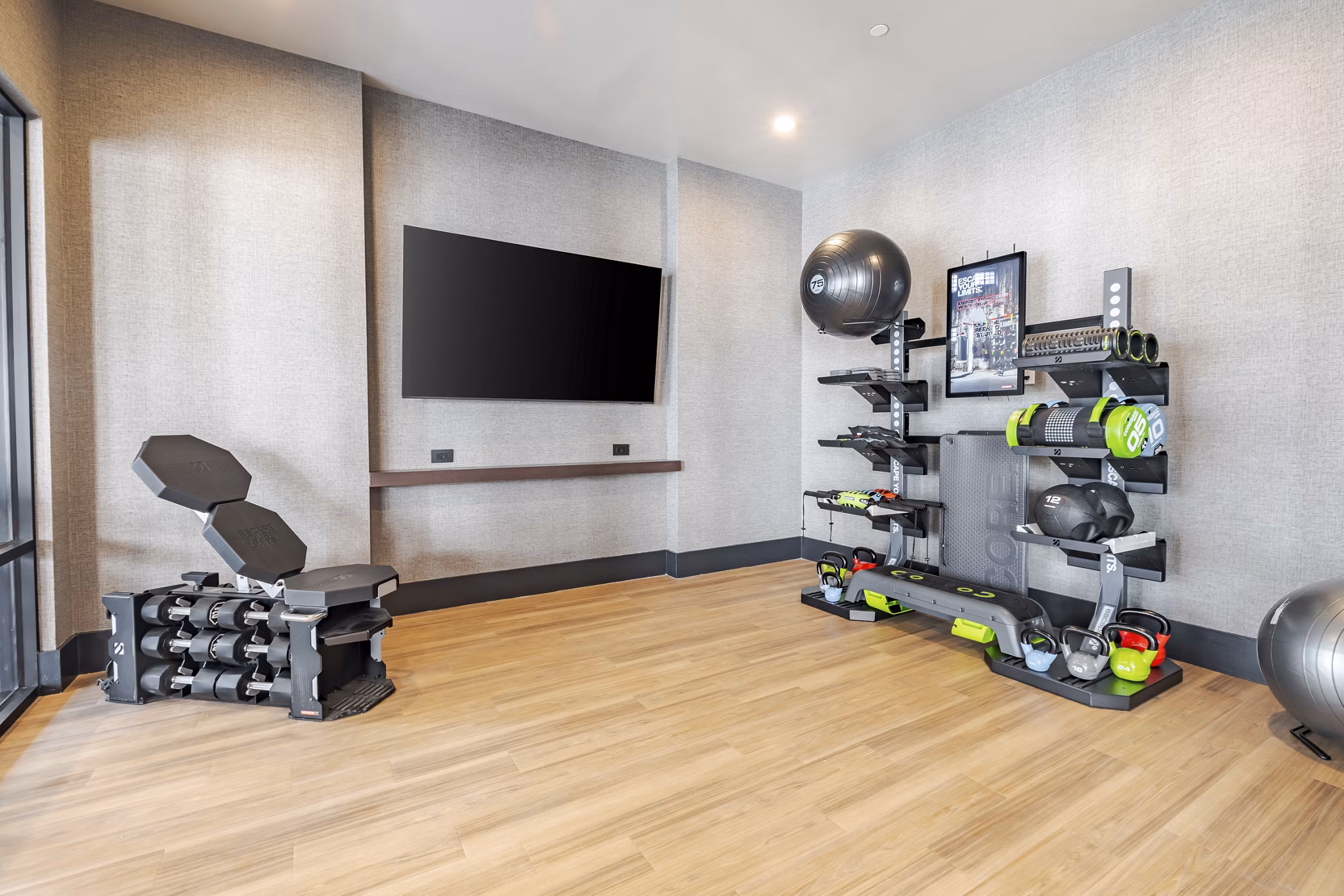 fitness center at V by Alta Apartments