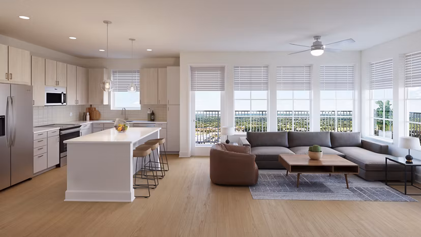 kitchen at V by Alta Apartments