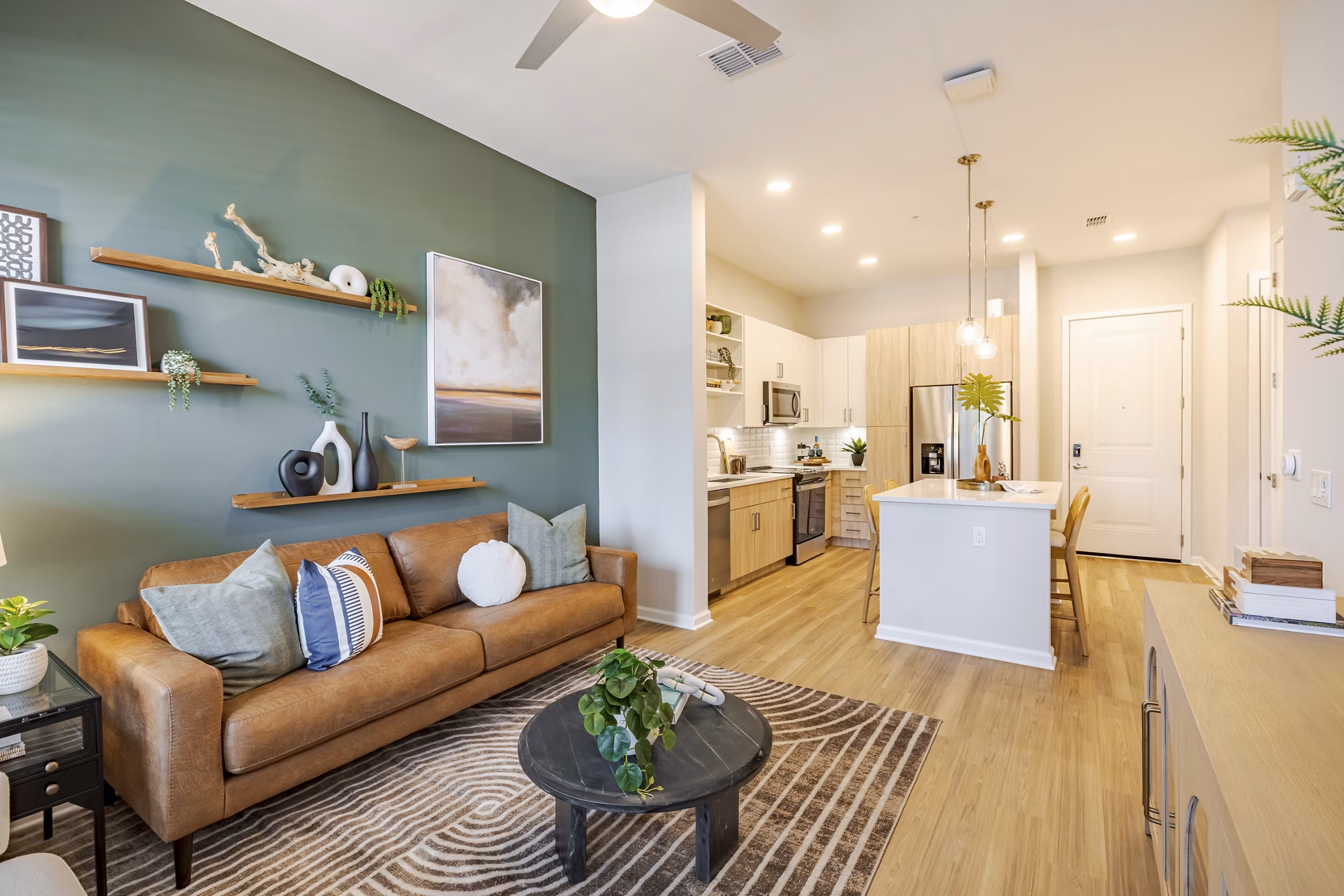 living room at V by Alta Apartments