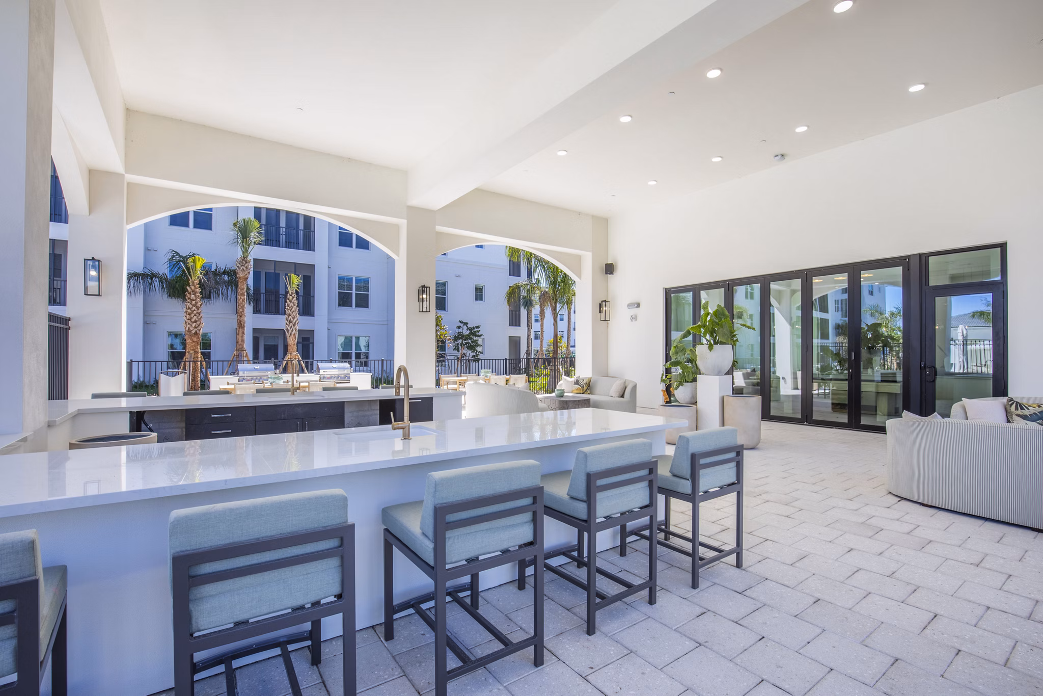 Patio at Fiori Apartments