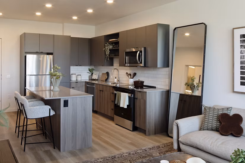 kitchen at Astral by Alta Apartments 