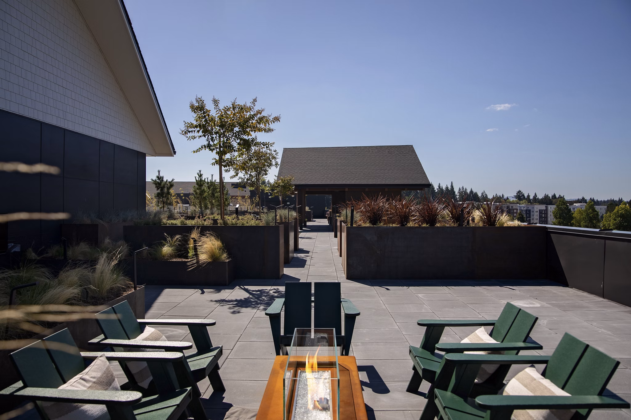 grill area at Astral by Alta Apartments 
