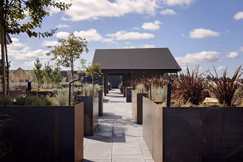 patio at Astral by Alta Apartments 