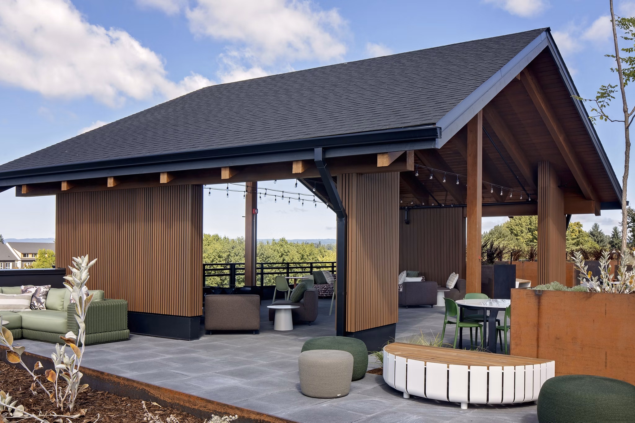 patio at Astral by Alta Apartments 
