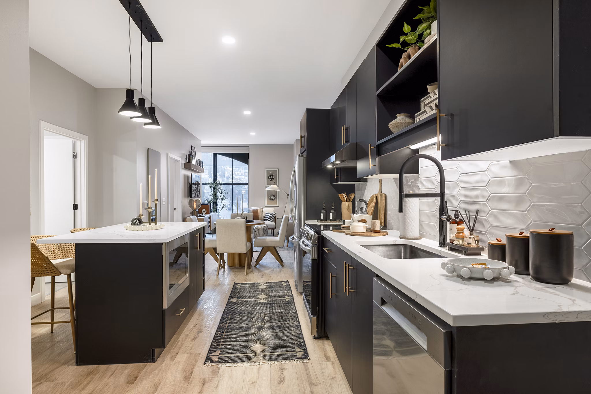 Kitchen at Albion Lawrenceville Apartments