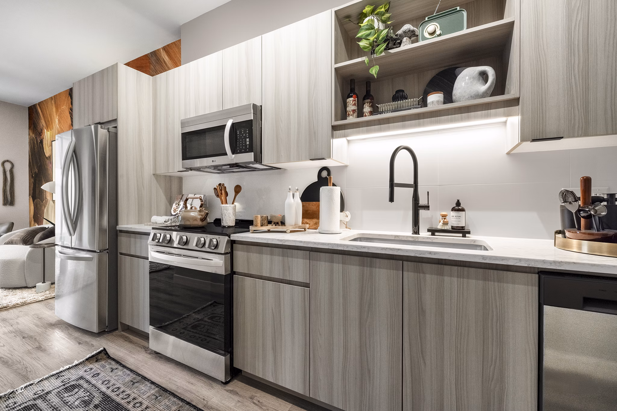 Kitchen at Albion Lawrenceville Apartments