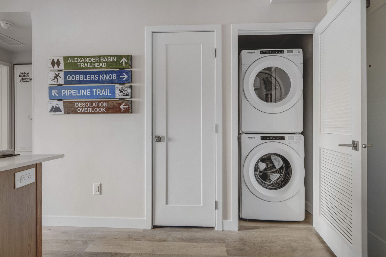 Laundry room at Millhaus