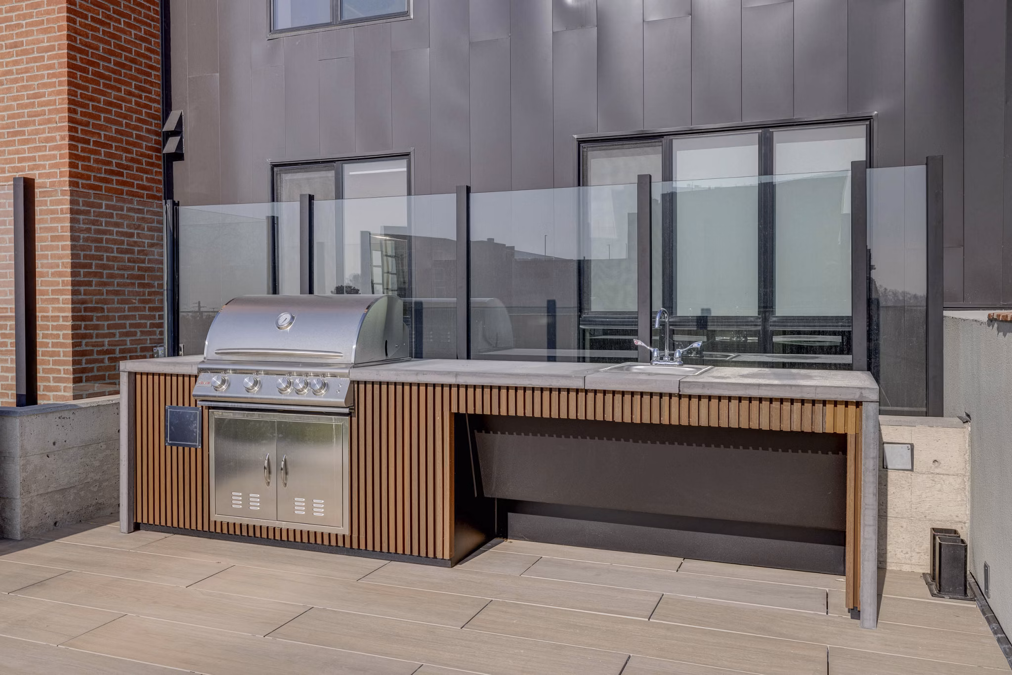 Patio at Millhaus Apartments