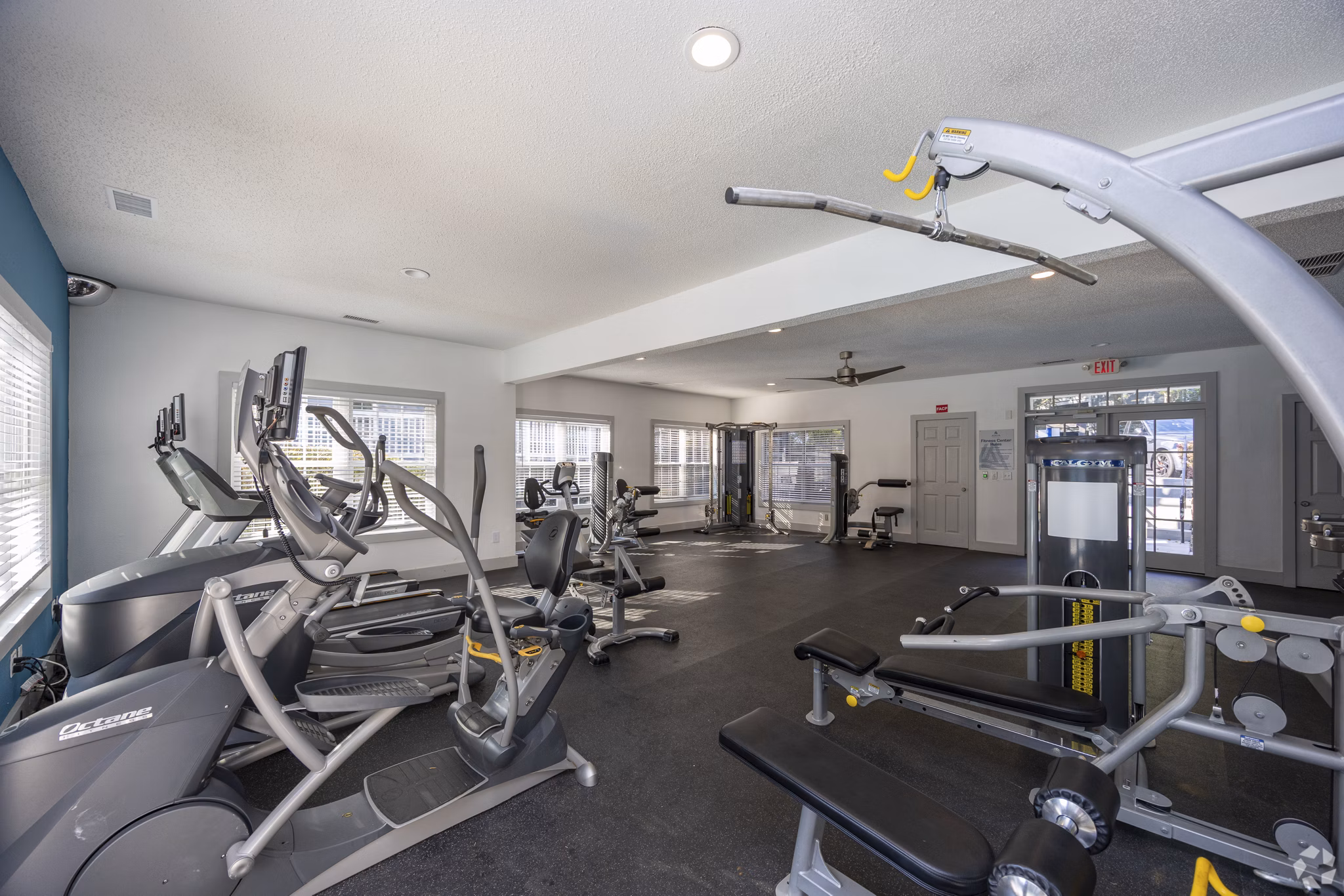 fitness center at Aqua at Sandy Springs Apartments
