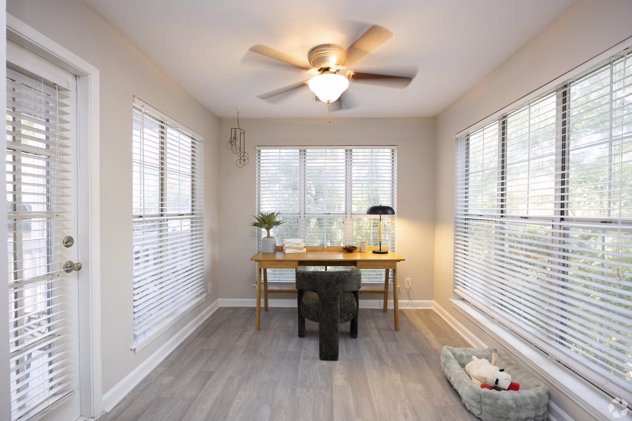 living room at Aqua at Sandy Springs Apartments