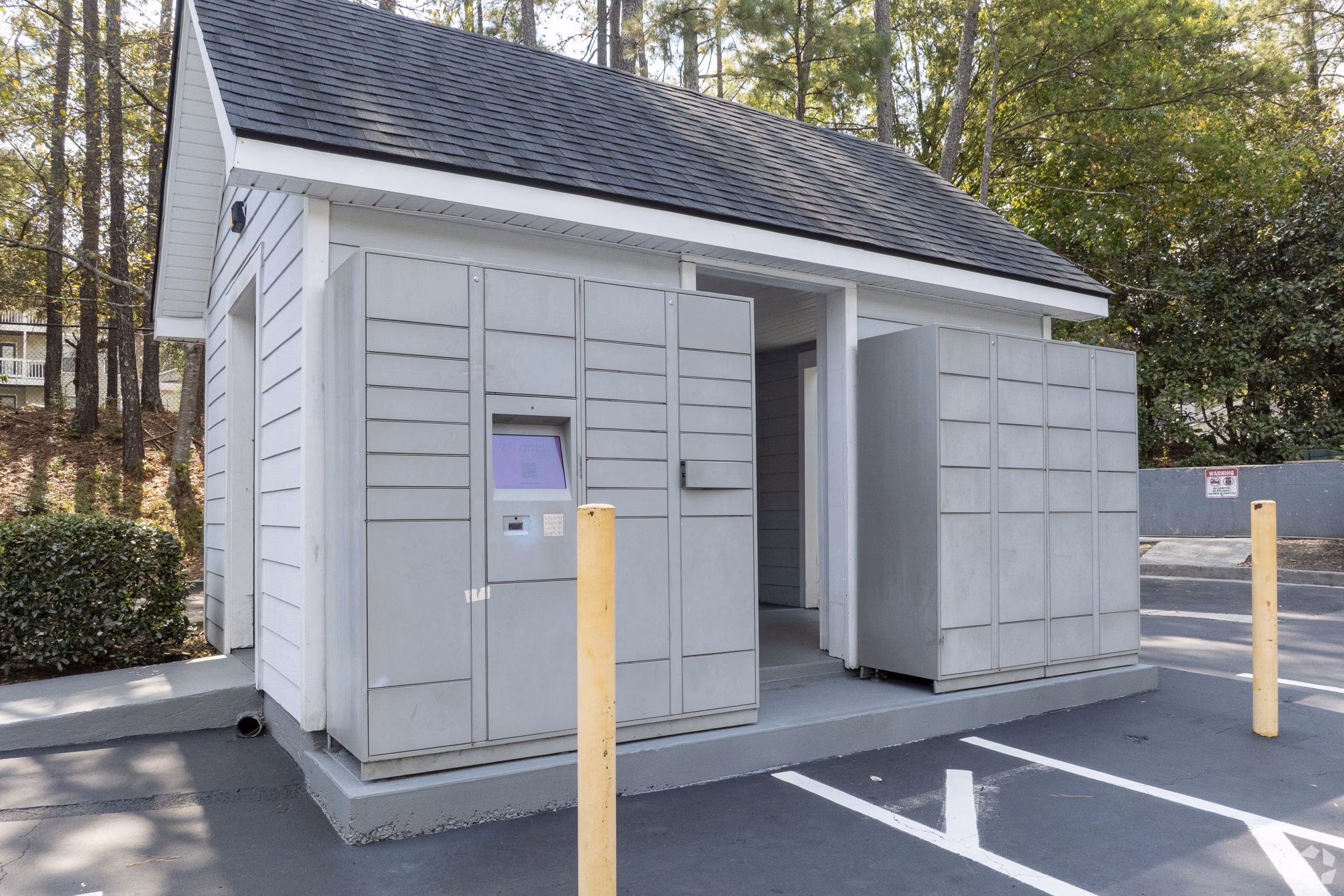 mail room at Aqua at Sandy Springs Apartments
