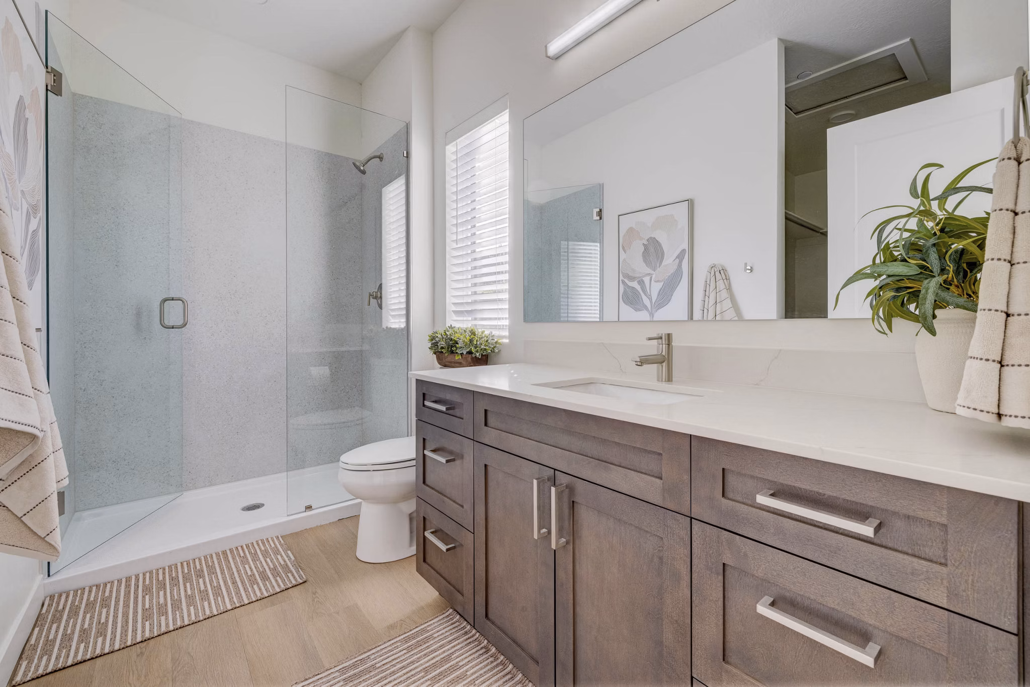 bathroom at Trailside Townhomes Apartments