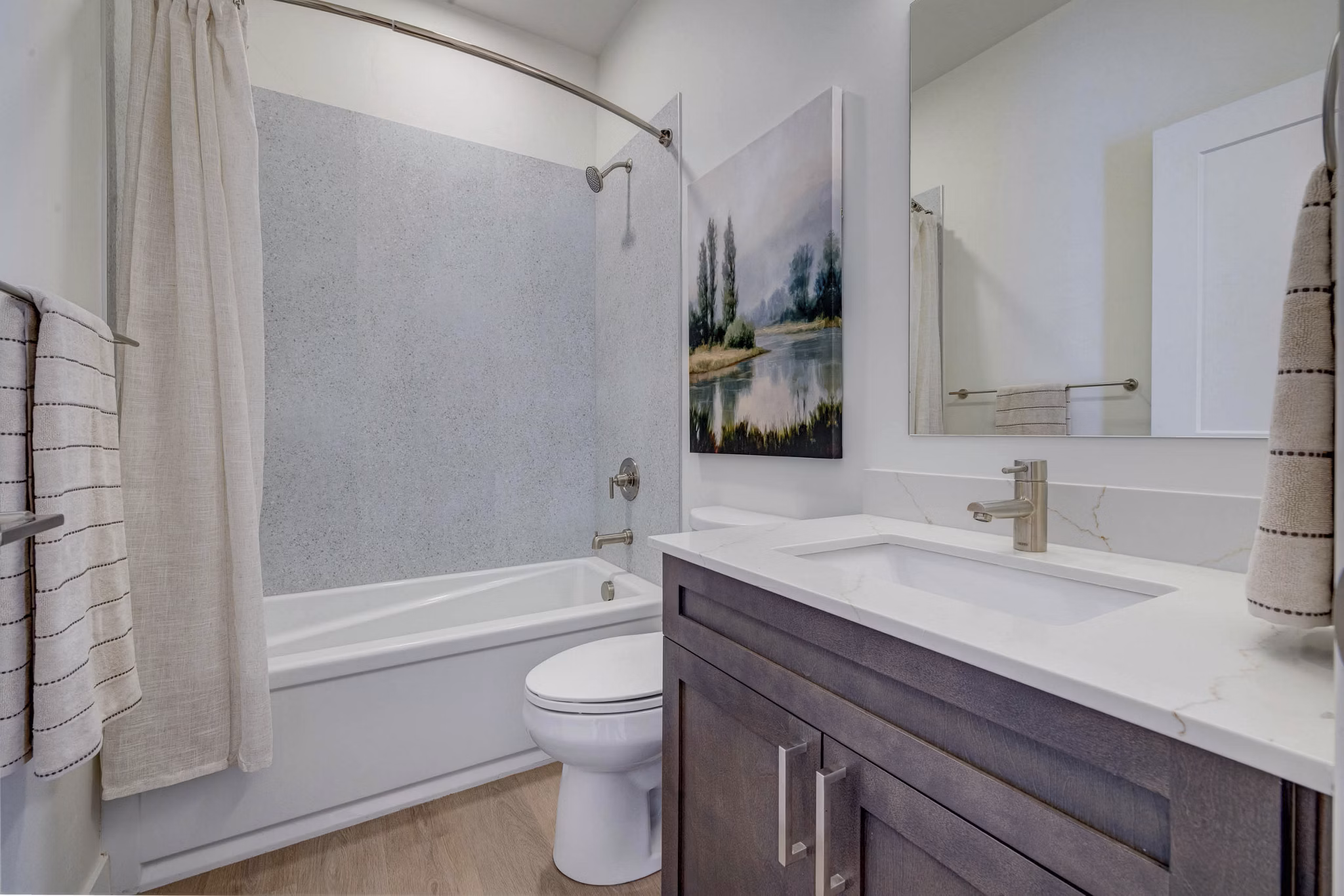 bathroom at Trailside Townhomes Apartments