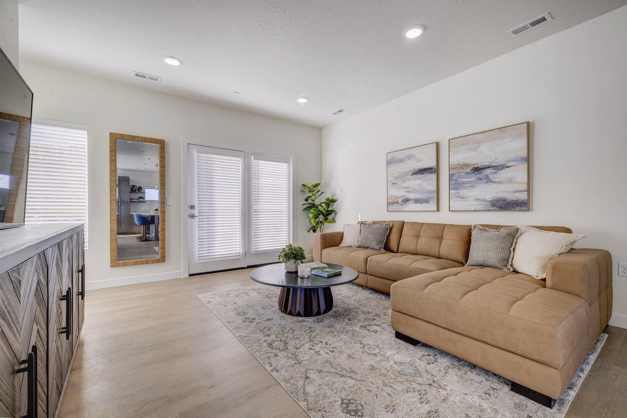living room at Trailside Townhomes