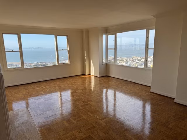living room at 1000 Green Apartments