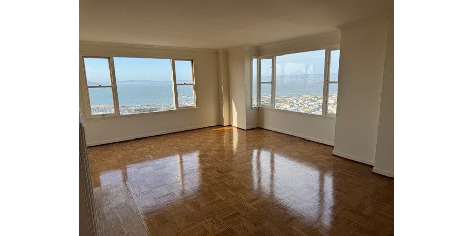 living room at 1000 Green Apartments