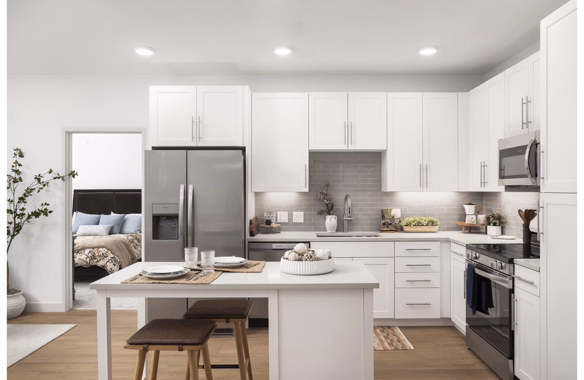 Kitchen at Aspendale Littleton Apartments