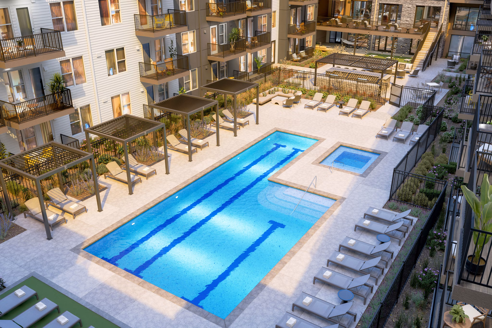 rendering at Aspendale Littleton Apartments