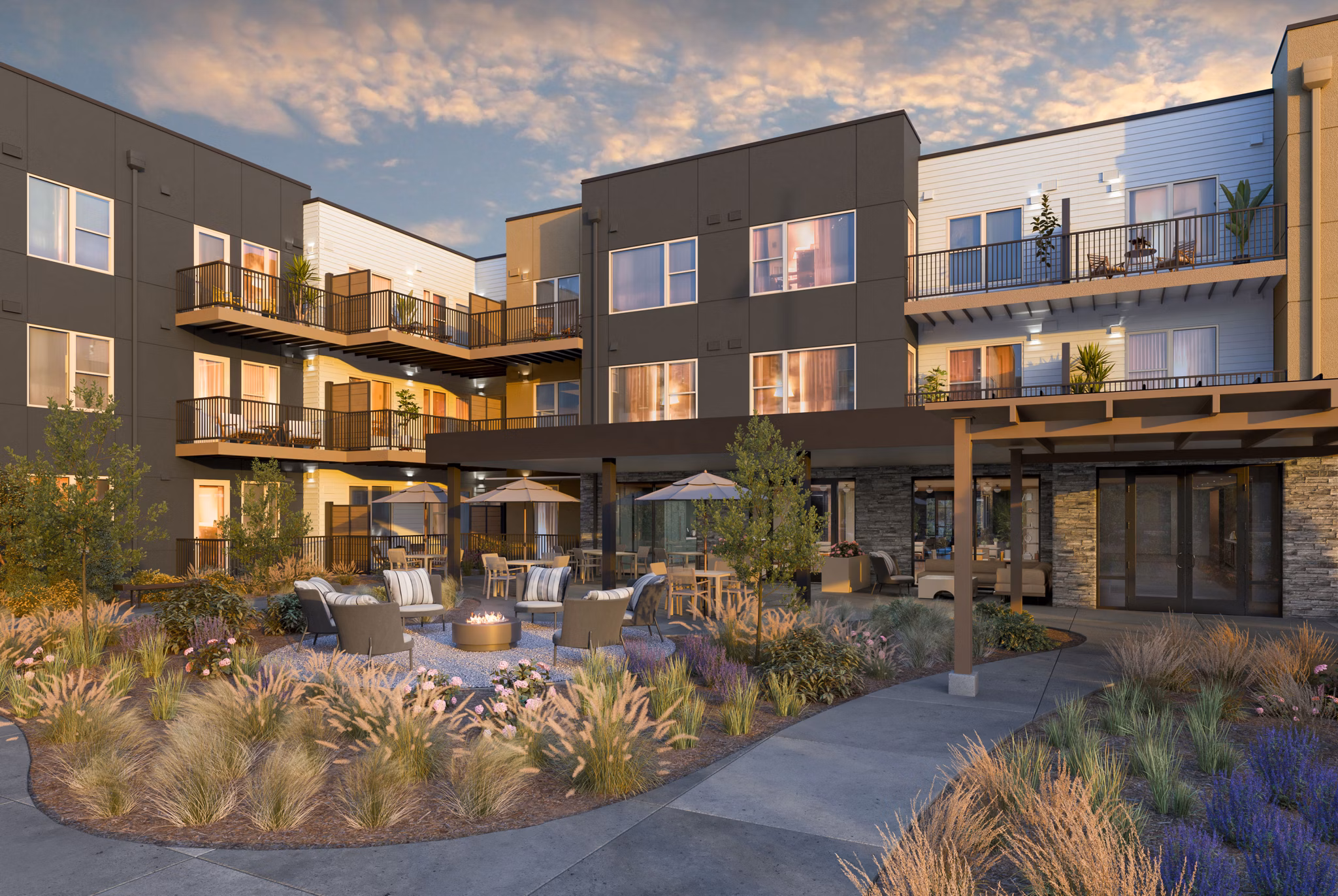 rendering at Aspendale Littleton Apartments