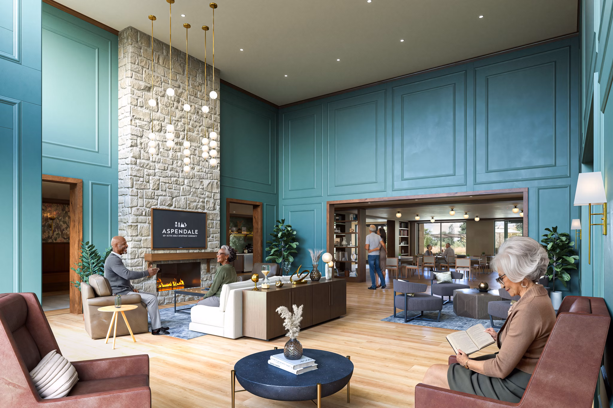 rendering at Aspendale Littleton Apartments