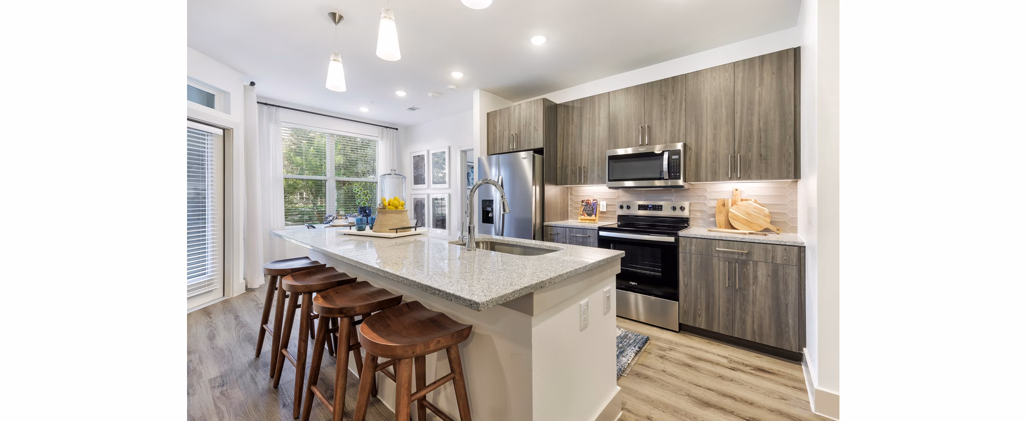 kitchen at Avelyn Manor Apartments