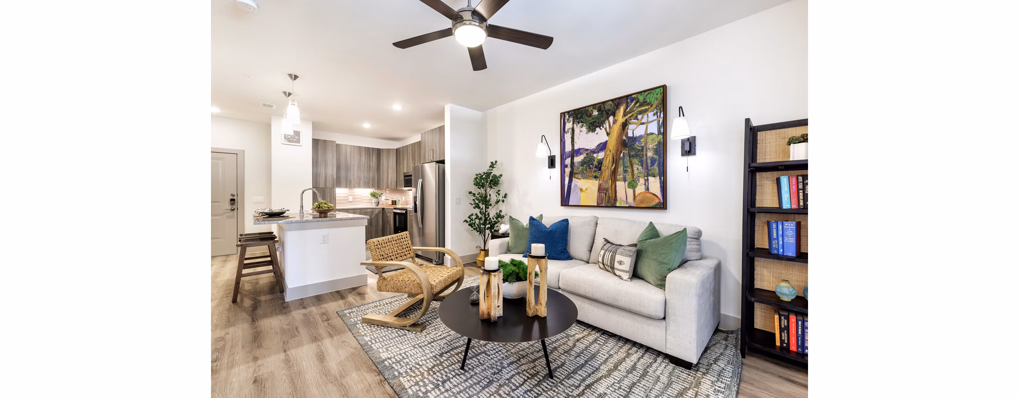 living room at Avelyn Manor Apartments