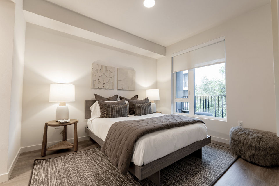 bedroom at Revery Apartments