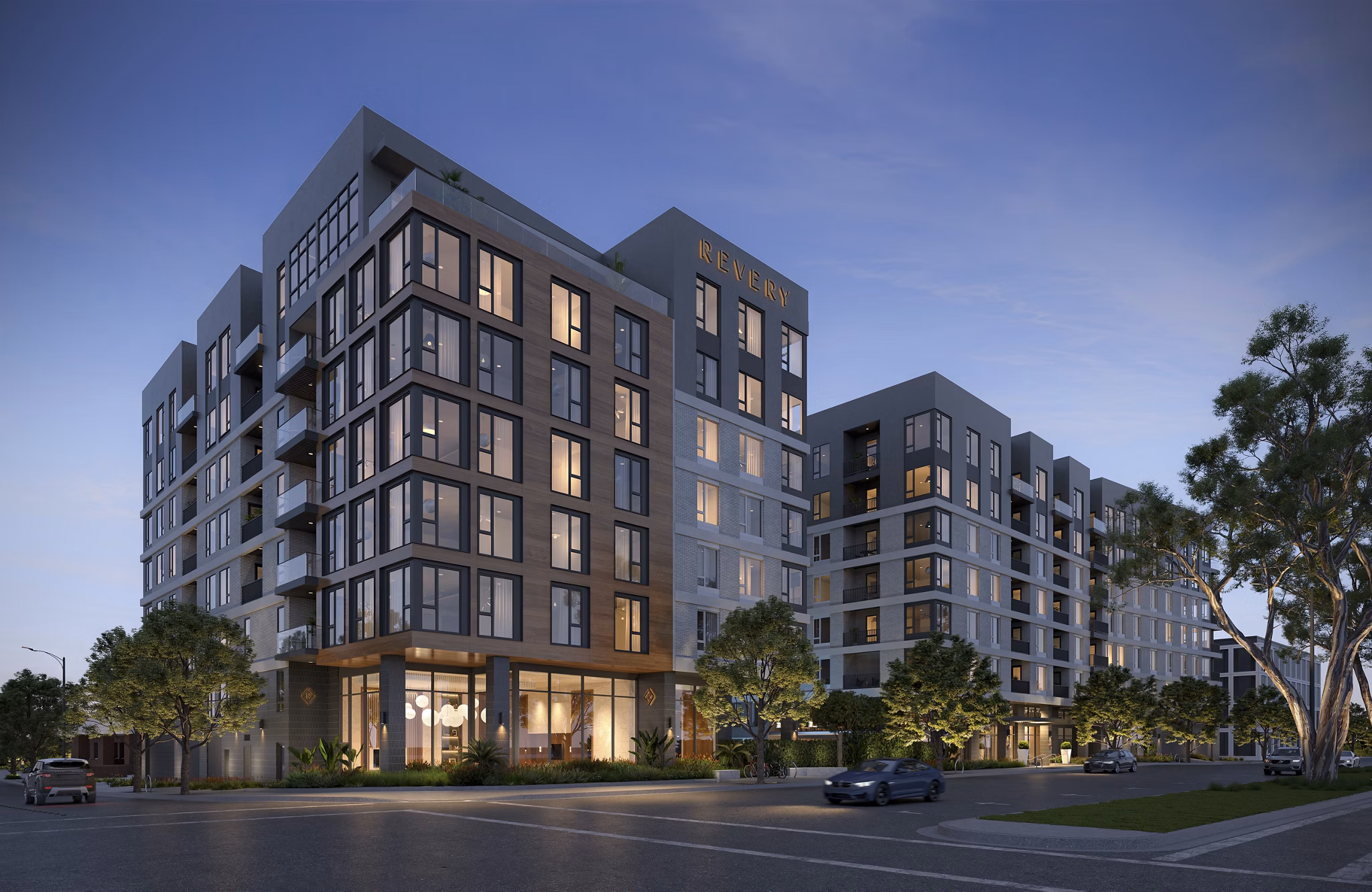 rendering at Revery Apartments