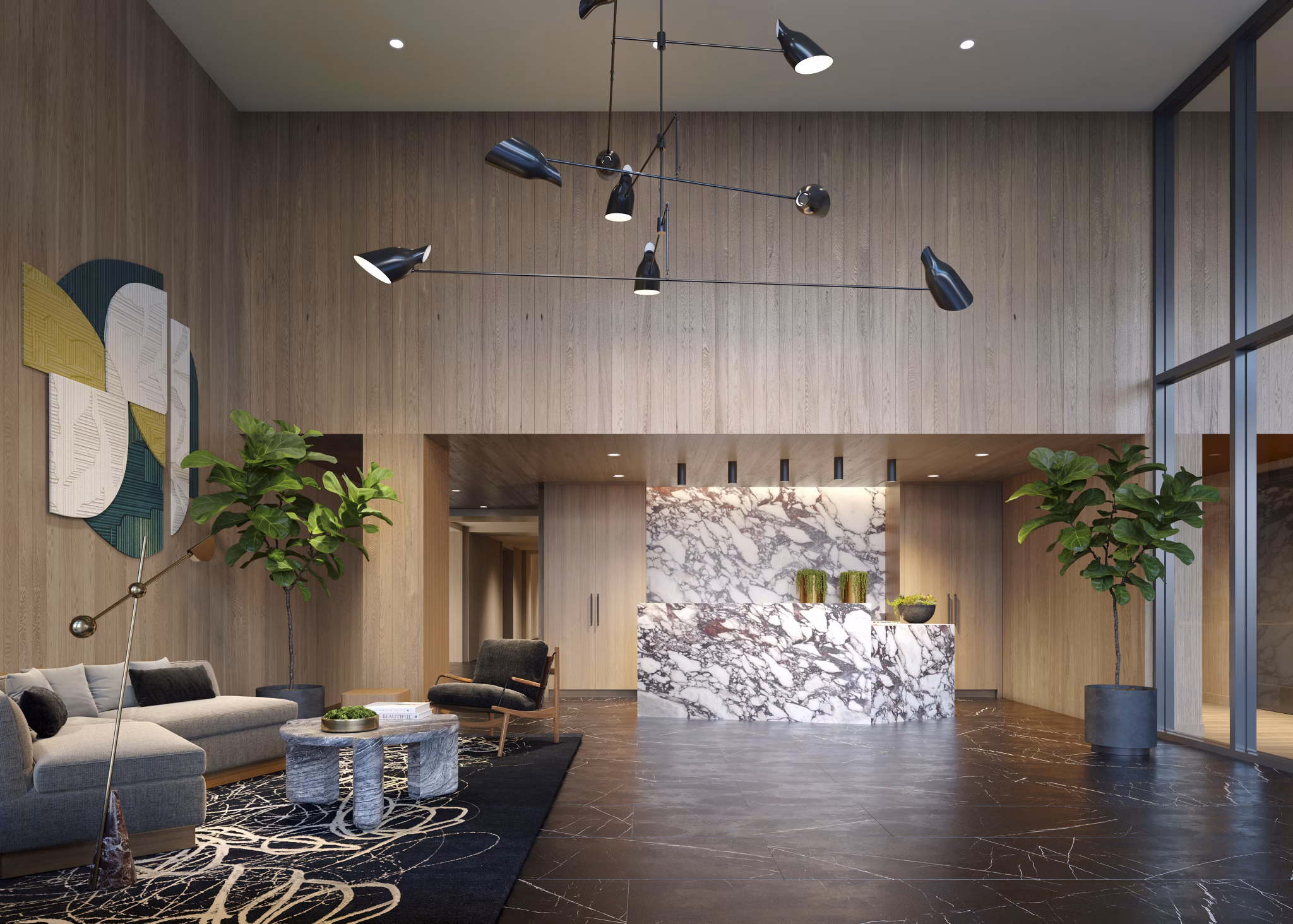 rendering at Revery Apartments