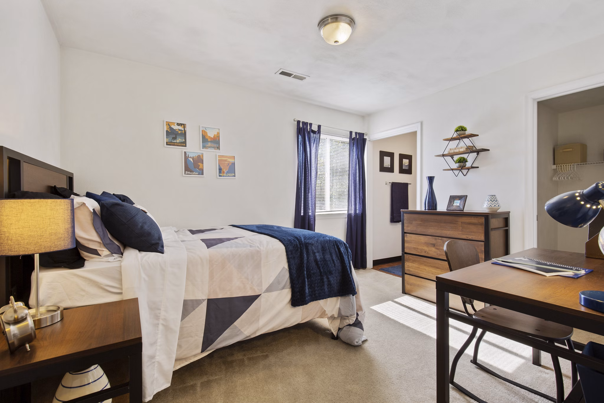bedroom at Arcadia Harrisonburg Apartments