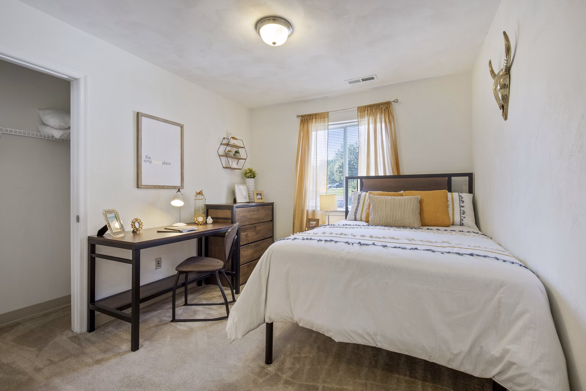 bedroom at Arcadia Harrisonburg Apartments
