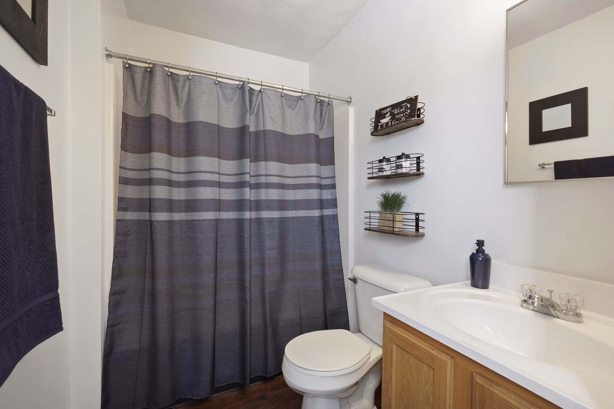 bathroom at Arcadia Harrisonburg Apartments