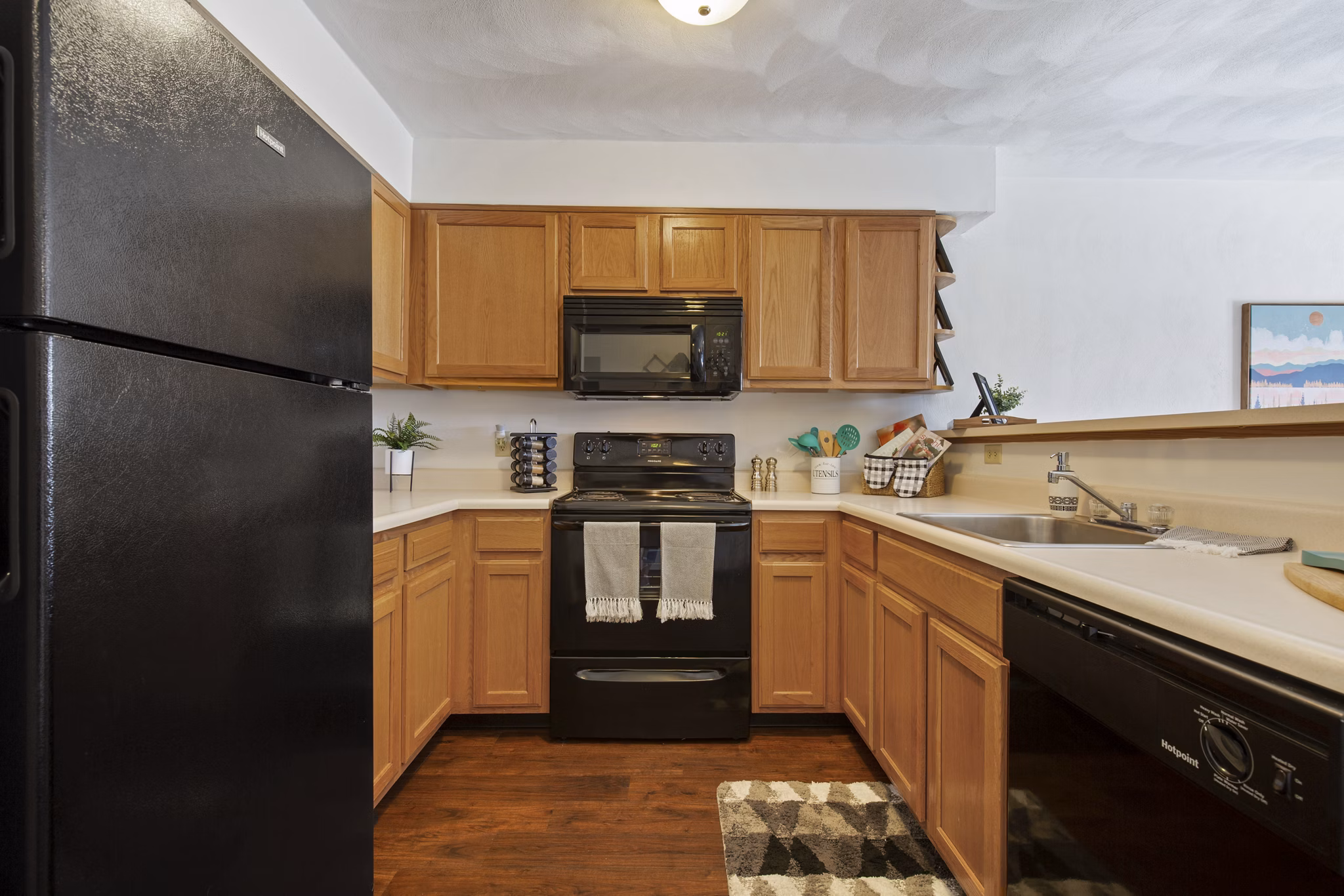 kitchen at Arcadia Harrisonburg Apartments