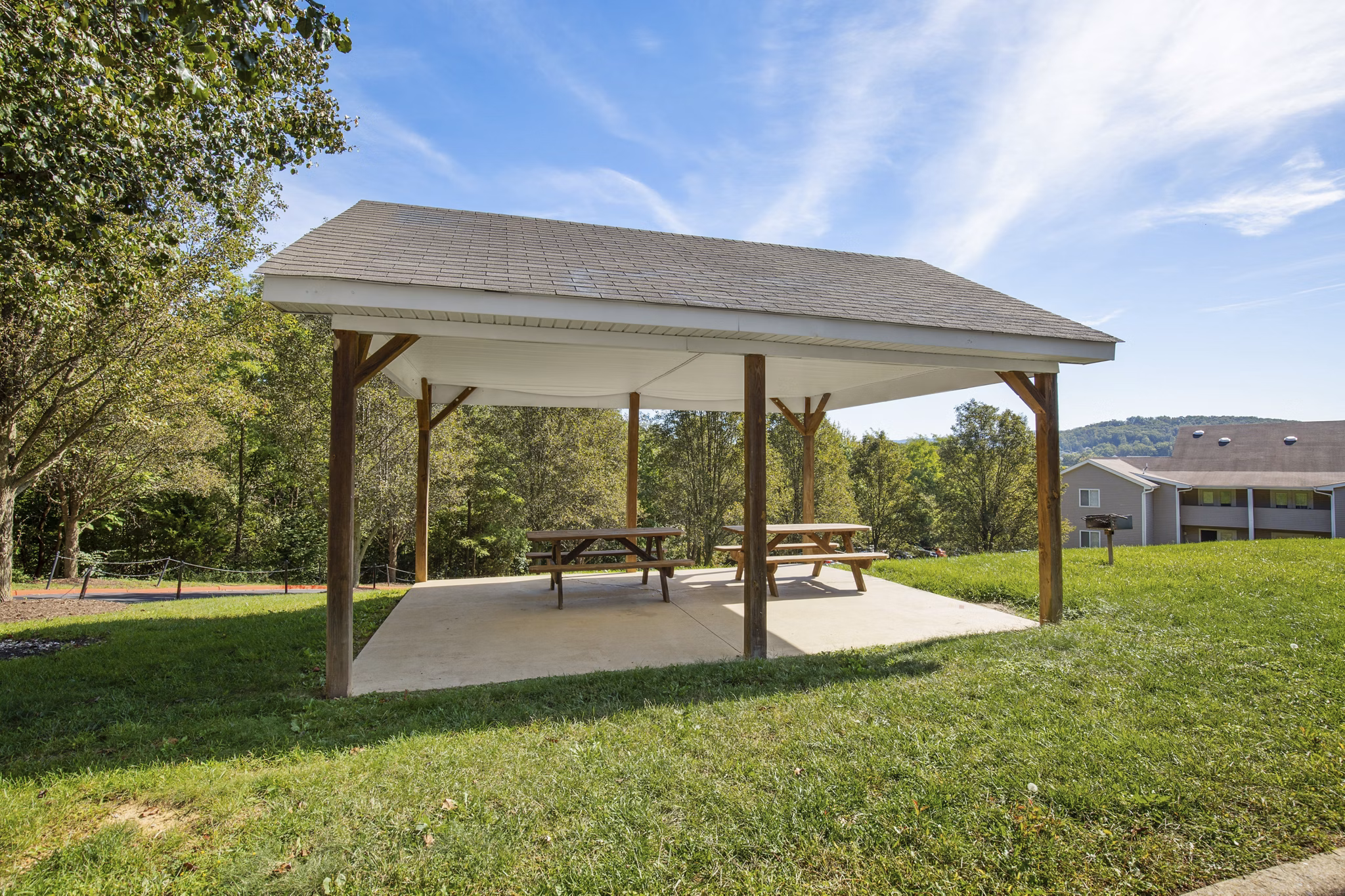 recreational area at Arcadia Harrisonburg Apartments