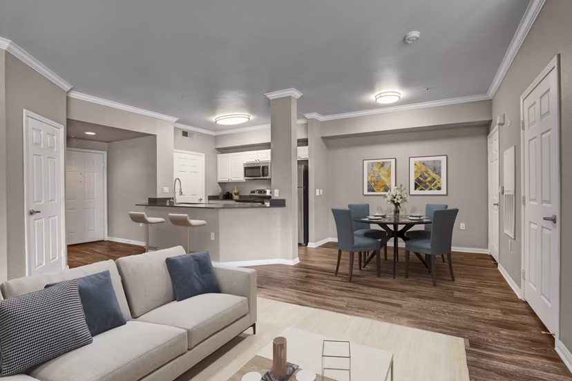 living room at Broadleaf Apartments