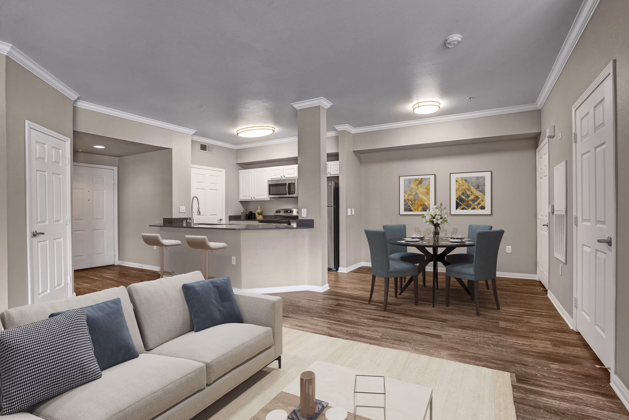 living room at Broadleaf Apartments