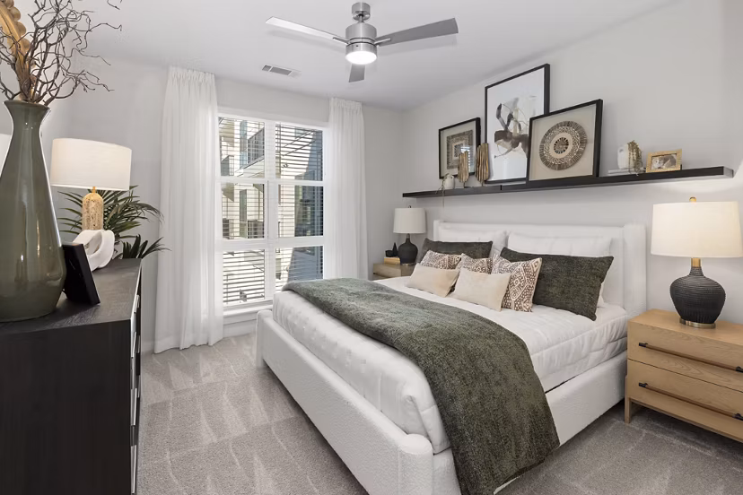 bedroom at Solstice at Eastland Yards Apartments