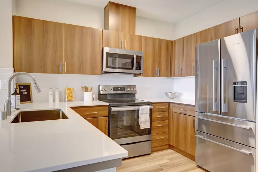 kitchen at Pratt Park Apartments