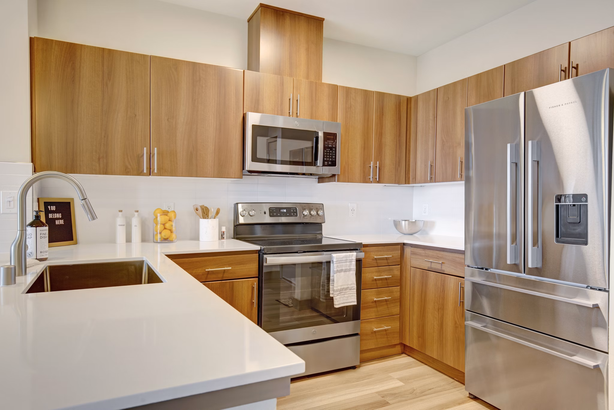 kitchen at Pratt Park Apartments