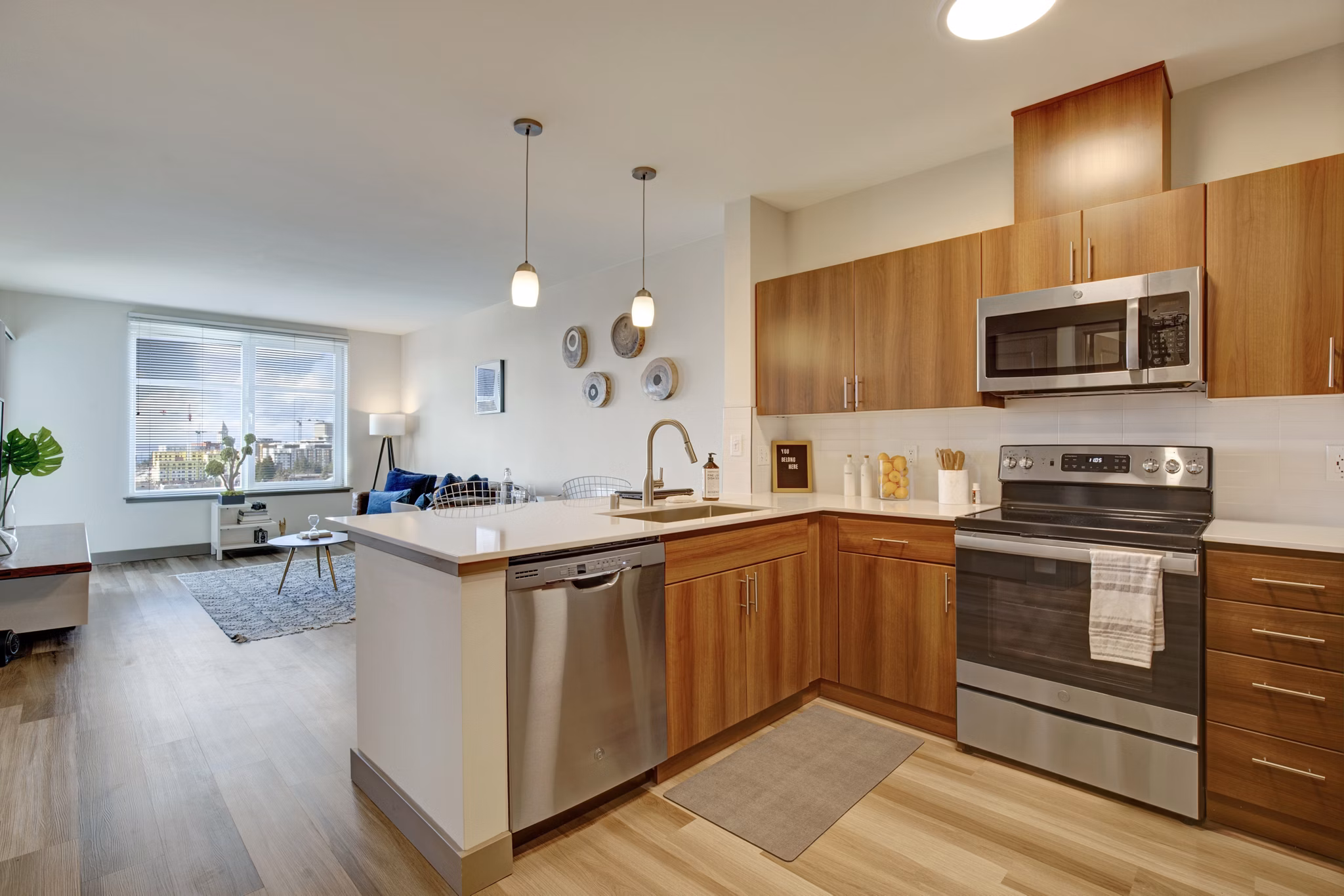 kitchen at Pratt Park Apartments