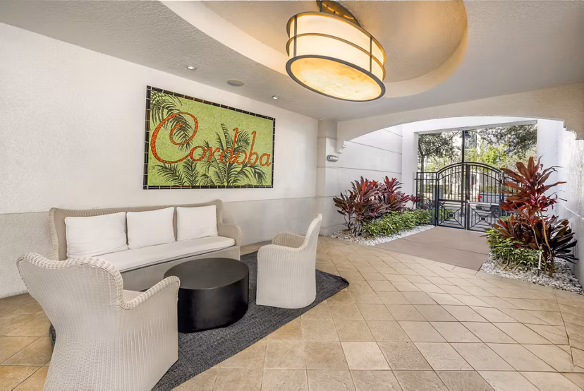 patio at Cordoba Apartments