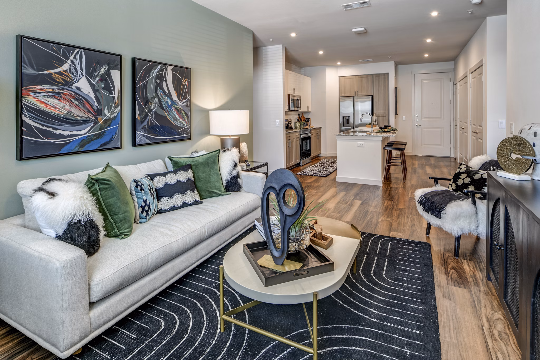living room at The Westlyn Apartments 