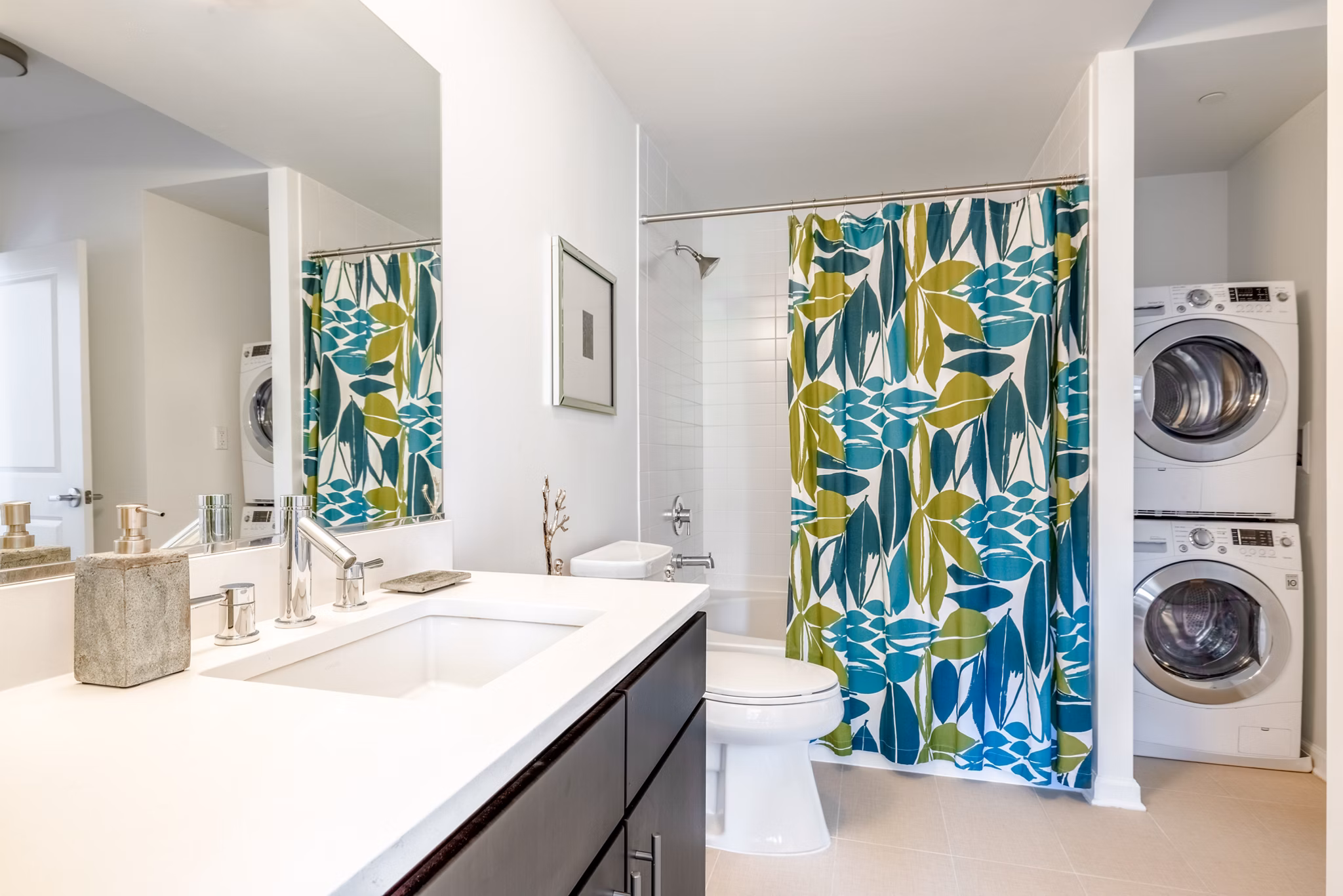 bathroom at 14W Apartments