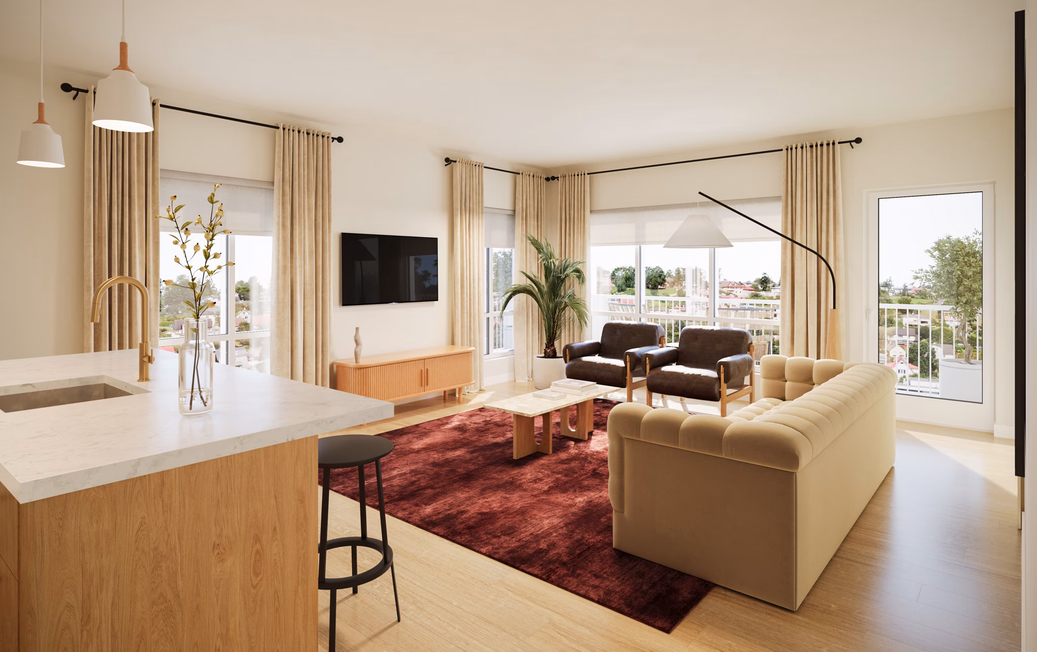 rendering at Ophelia Apartments