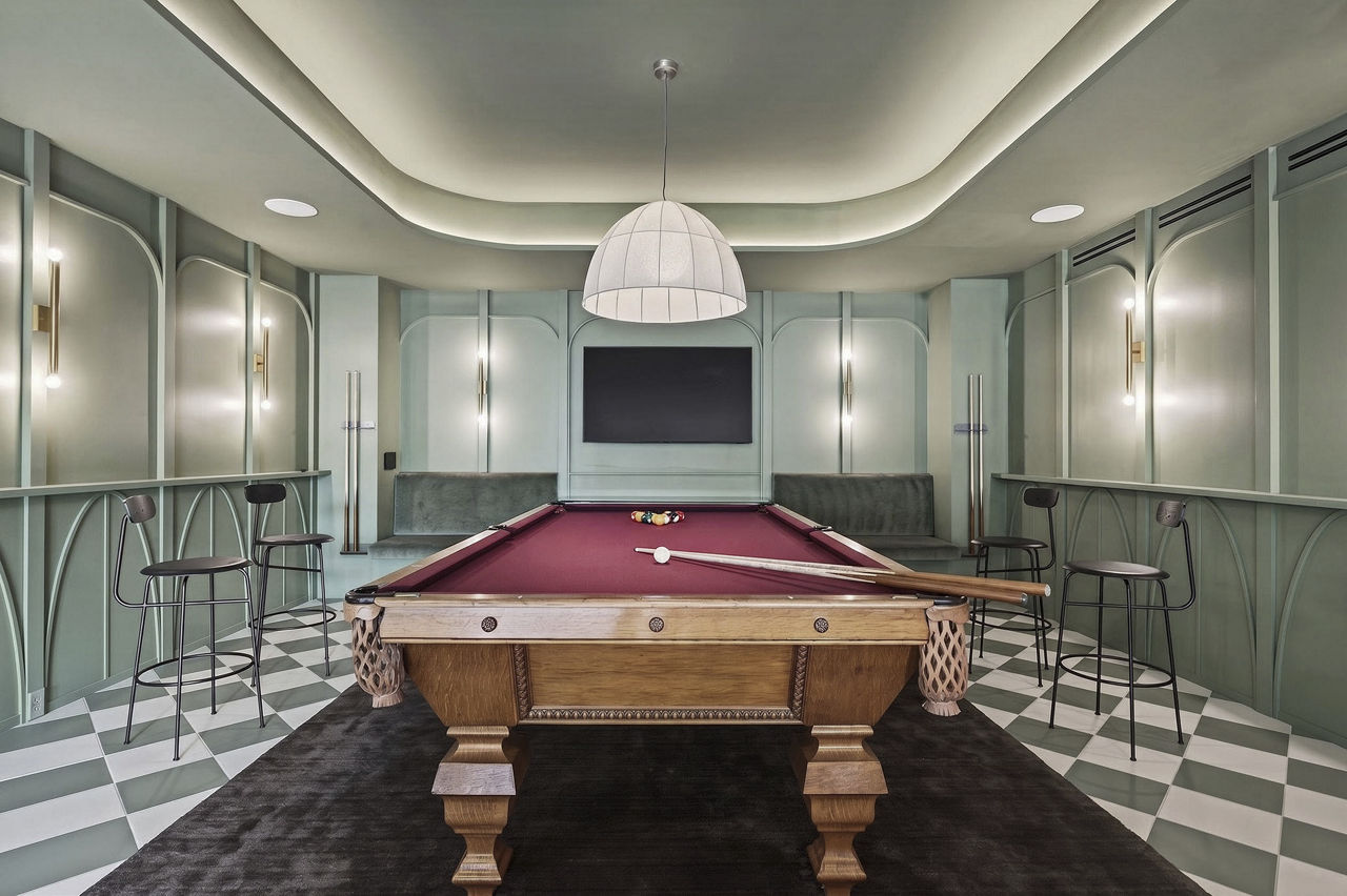 Game room at Ophelia