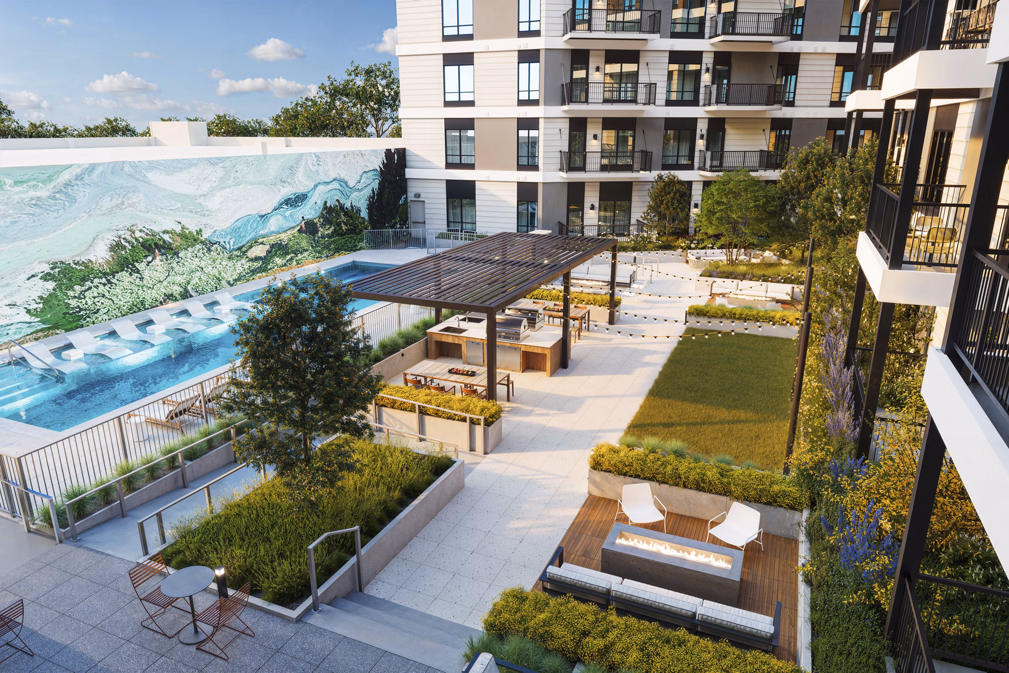 rendering at Ophelia Apartments