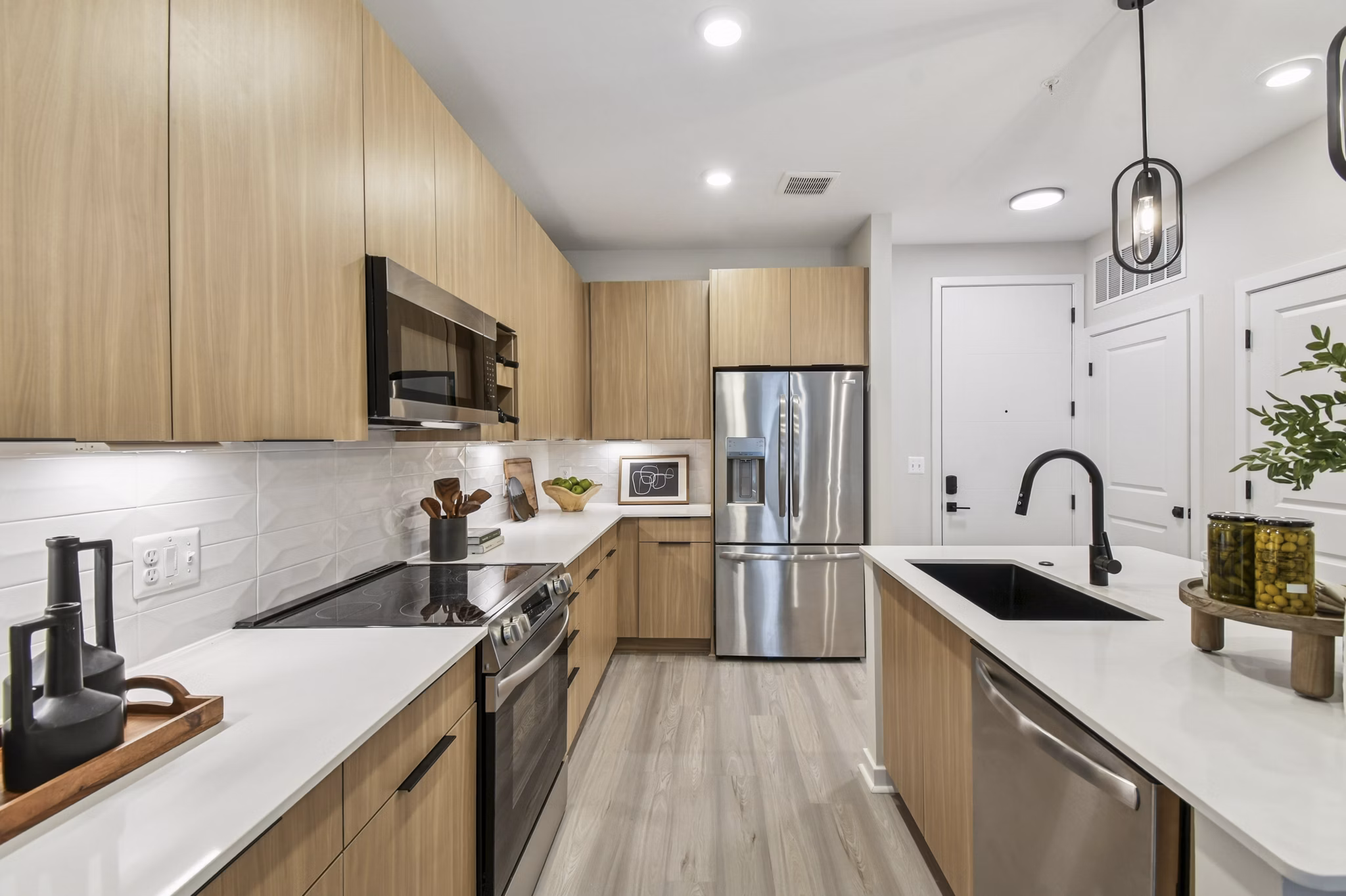 kitchen at Aventon Moorefield Apartments