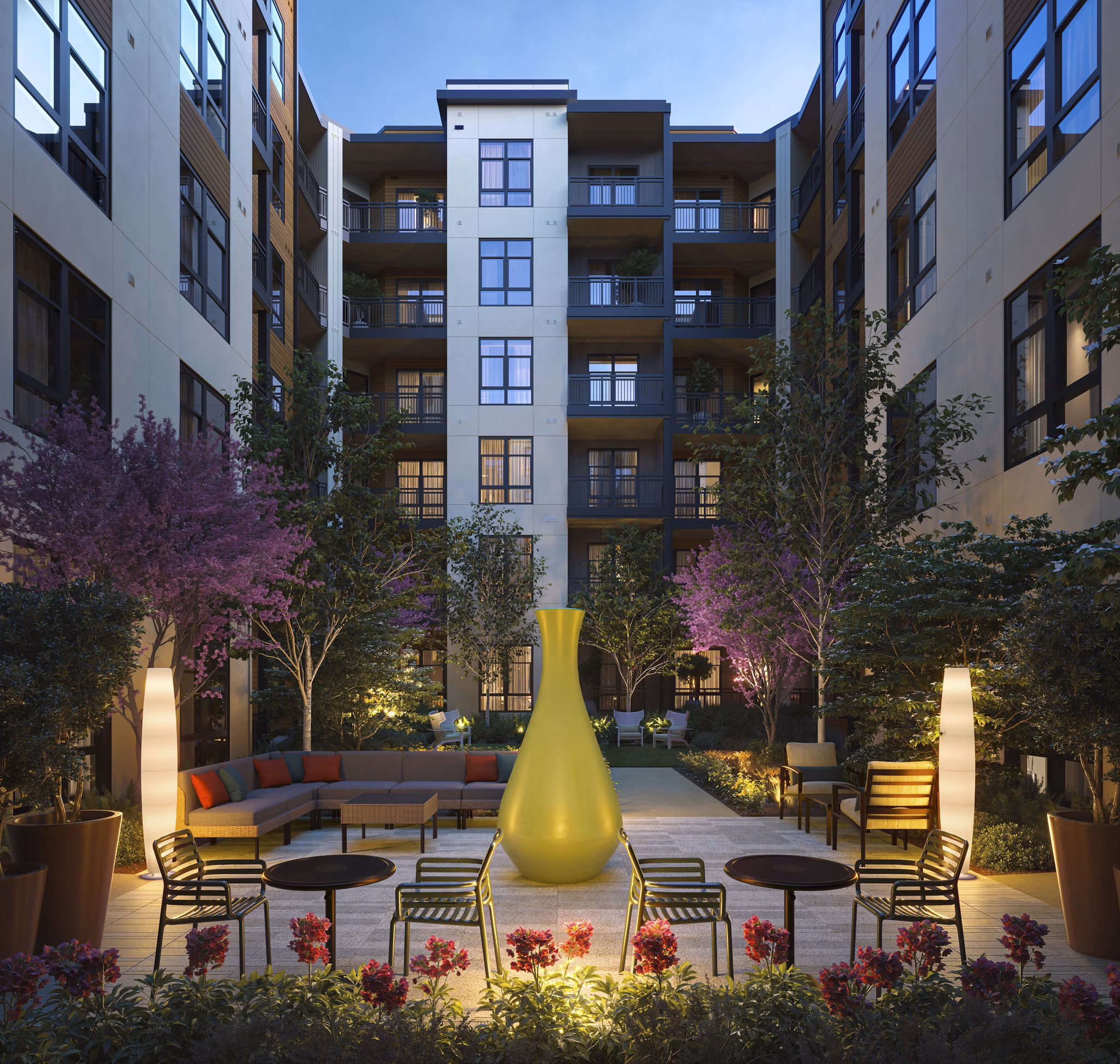 grill area at Aventon Moorefield Apartments