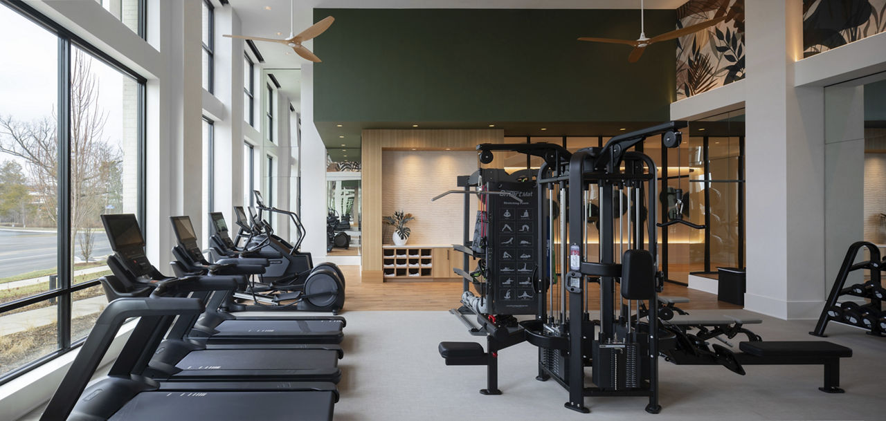 Gym at Aventon Moorefield (2 of 2)